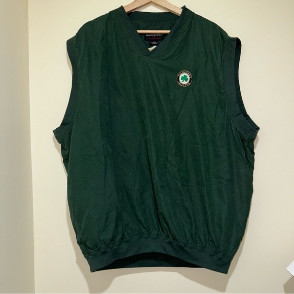 Men’s Weather Proof Brand Green Vintage Embroidered Sweater Vest Jacket Size: 2X - Picture 8 of 16